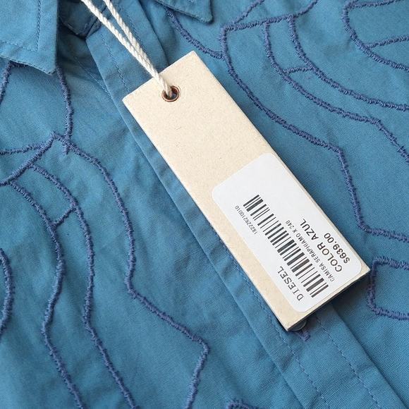 SIZE M: DIESEL BUTTON UP DRESS SHIRT - Picture 4 of 6